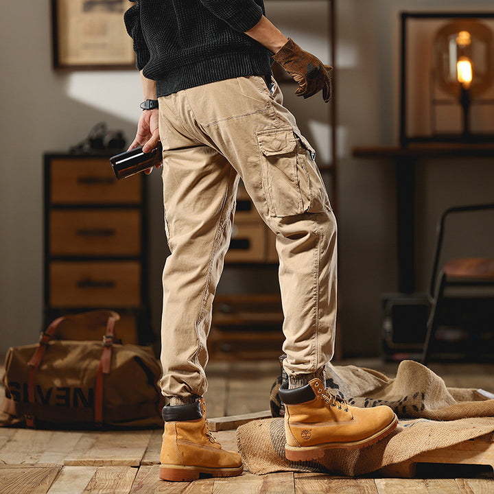 Herren Cargo-Joggerhose mit Multifachtaschen und elastischem Saum Echo Archiv