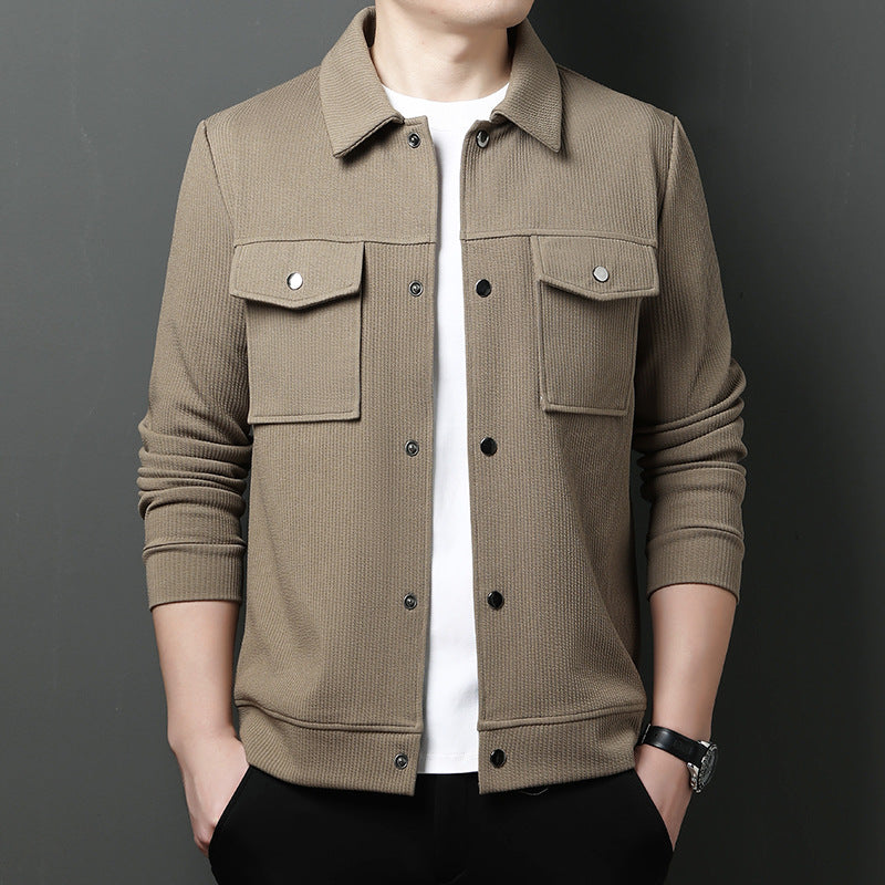 Herren modische Jacke mit praktischen Taschen und modernem Schnitt Echoarchiv