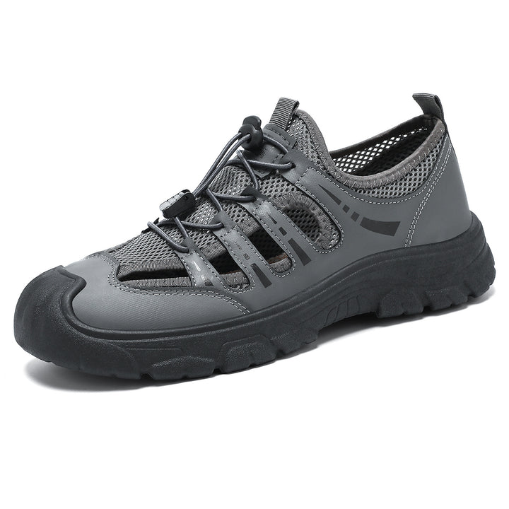 Herren nan robuster Outdoor-Sandalensneaker mit atmungsaktivem Mesh, Schnellzug-Bungee und griffiger Profilsohle Echo Archiv