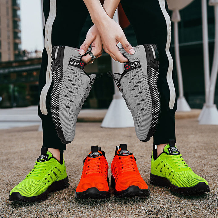 Unisex atmungsaktive Strick-Performance-Sneaker mit gepolsterter Air‑Zwischensohle – Norré