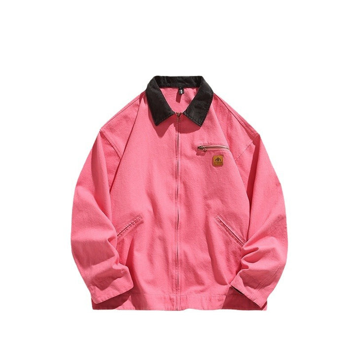 Herren robuste Freizeitjacke mit hohem Kragen und praktischen Taschen Echoarchiv