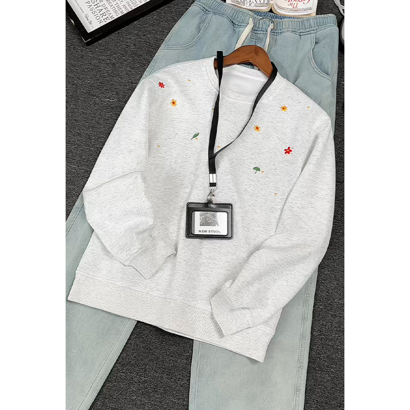 Damen Gemusterter Sweatshirt mit floralem Design Echo Archiv