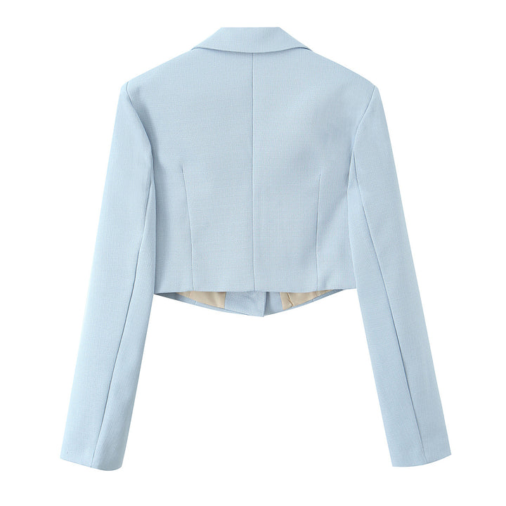 Damen Kurzblazer mit taillierter Silhouette und Reverskragen Echoarchiv