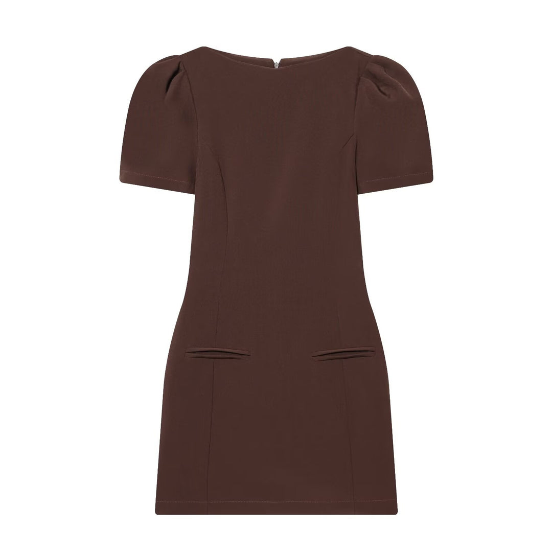 Damenkleid mit Puffärmeln und tailliertem Schnitt Echo Archiv