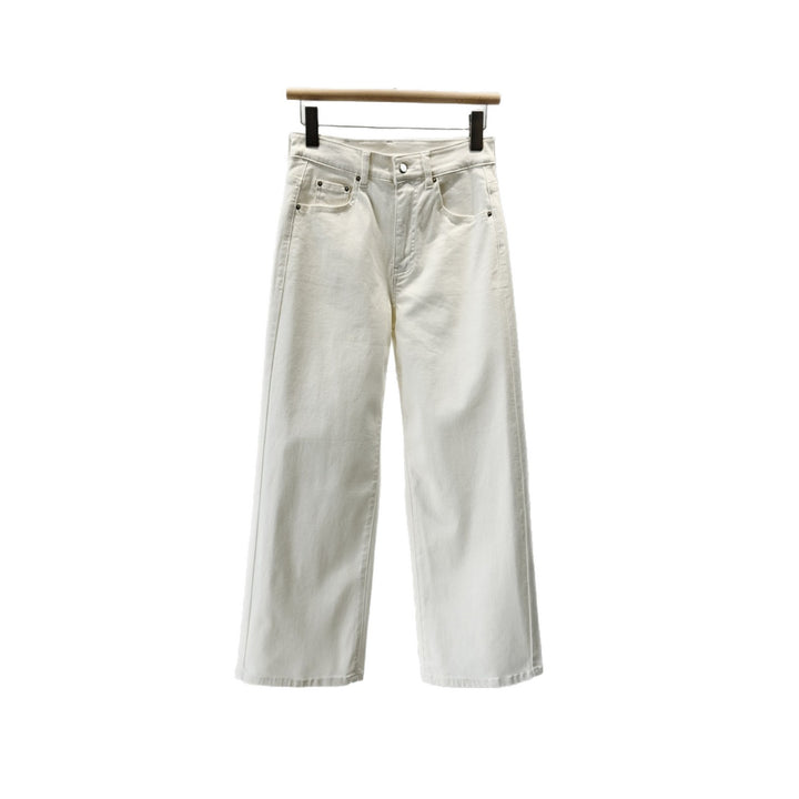 Damen Hochtaillierte Weite Denim-Hosen Echoarchiv 1787623024