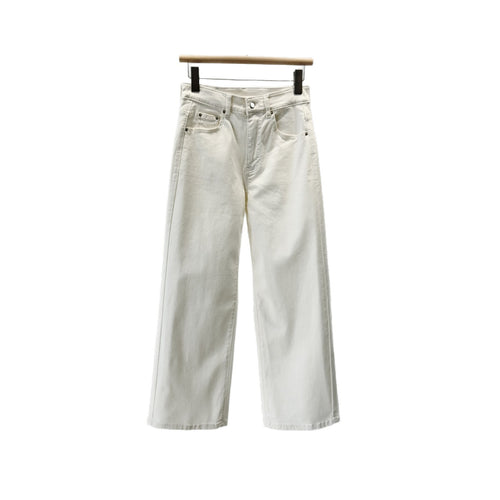 Damen Hochtaillierte Weite Denim-Hosen Echoarchiv 1787623024