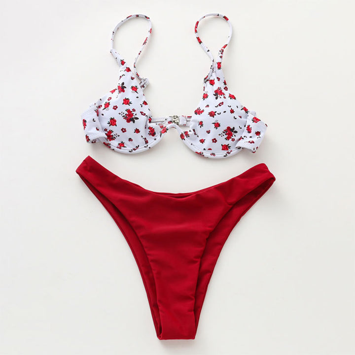 Damen Cup-Bikini-Set mit floralem Design Echo Archiv