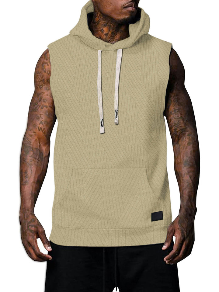 Herren ärmelloses Hoodie Echoarchiv