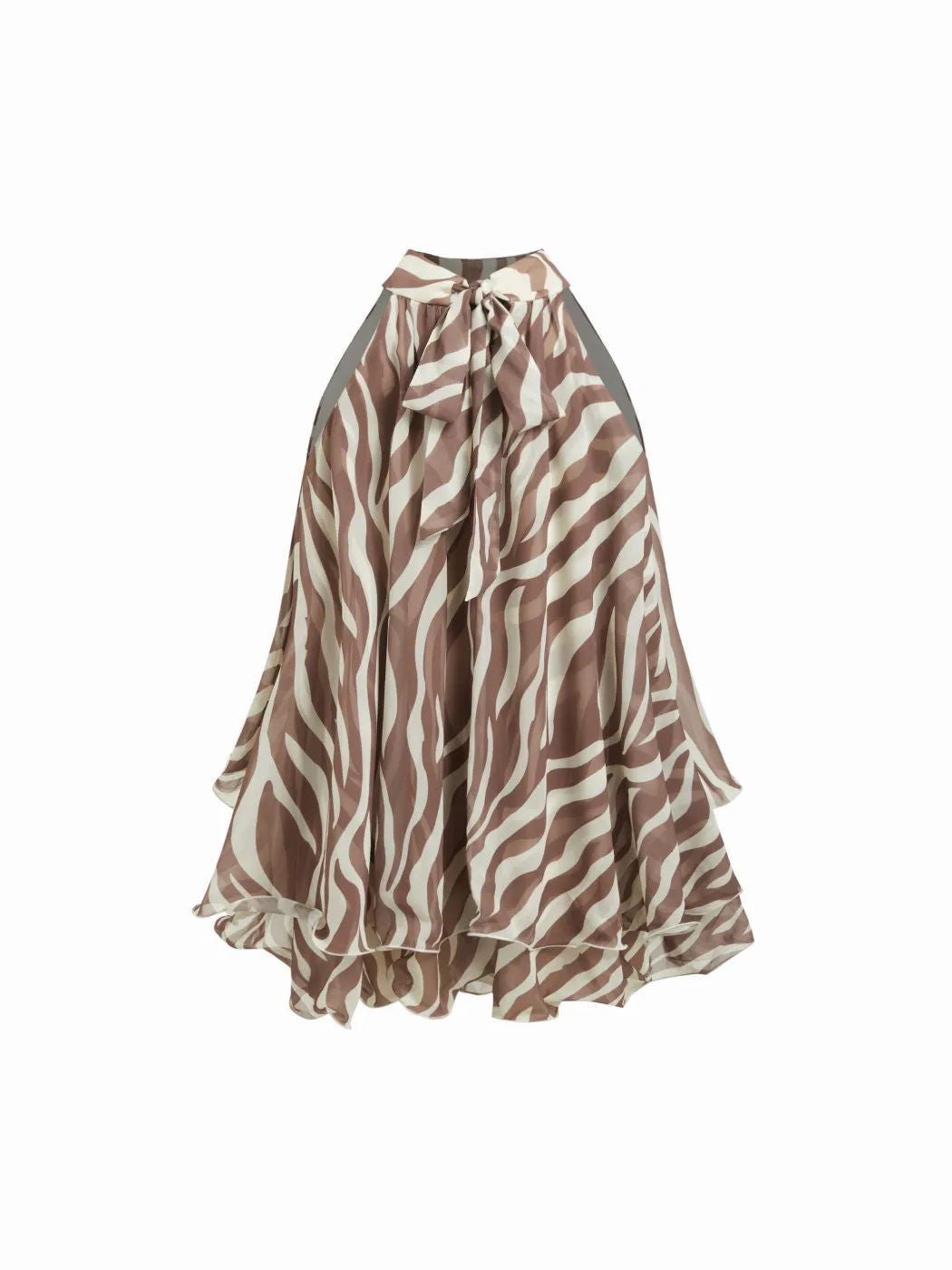 Damen Schwingender Chiffon-Rock mit Schleifenverschluss Echo Archiv