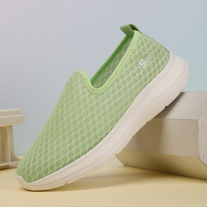 Damen nan ultraleichter Strick-Schlupfschuh mit nahtlosem Obermaterial, gepolsterter Komfortsohle und flexibler Laufsohle Echo Archiv