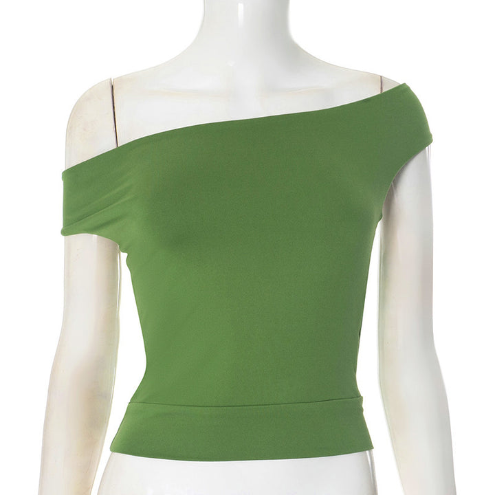 Damen trendiges Neckholder-Top mit elegantem V-Ausschnitt und figurschmeichelndem Schnitt Echo Archiv