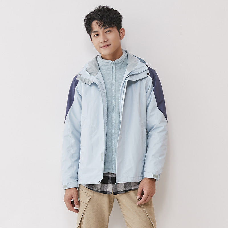 Damen zweilagige Outdoorjacke mit herausnehmbarer Fleece-Innenjacke und winddichter Membran Echoarchiv