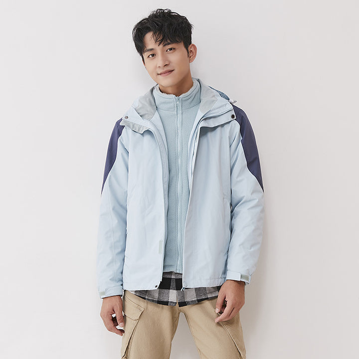 Damen zweilagige Outdoorjacke mit herausnehmbarer Fleece-Innenjacke und winddichter Membran Echoarchiv