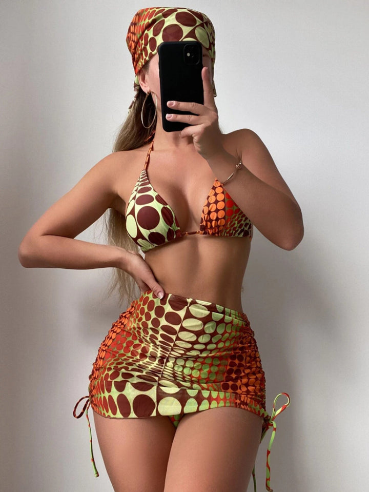 Damen Bikini-Set mit modischer Raffung und schmeichelndem Schnitt Echo Archiv