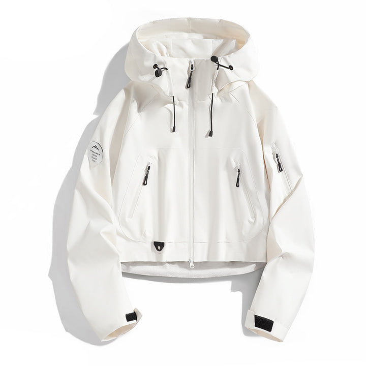 Damen Sportliche Outdoor-Jacke mit verstellbarem Kapuzenzug – Célinea