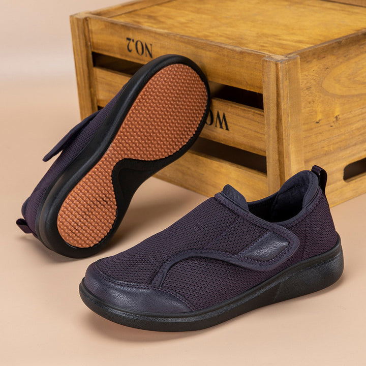 Damen Komfort-Slipper mit atmungsaktivem Mesh und elastischem Einstieg Echoarchiv