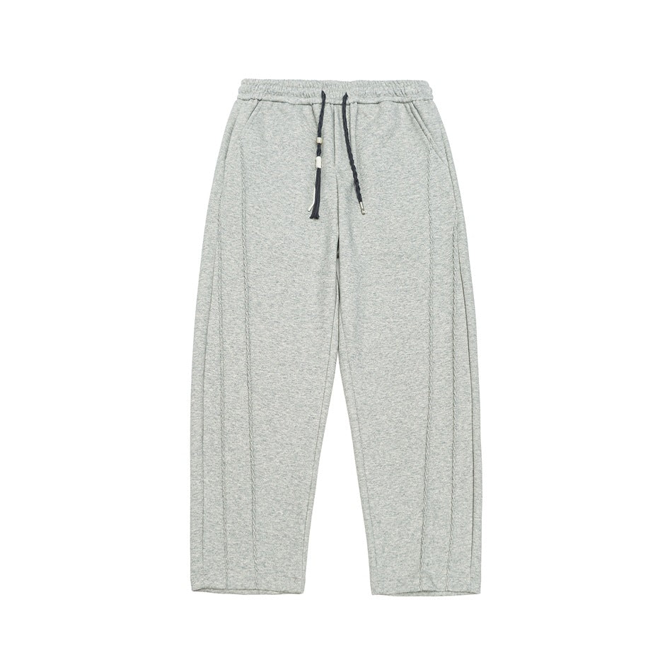 Damen Weite High‑Waist Jogginghose mit Ziernähten und Kordelzug Echoarchiv