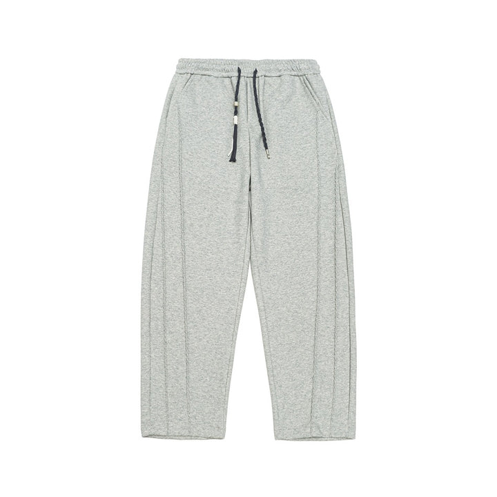 Damen Weite High‑Waist Jogginghose mit Ziernähten und Kordelzug Echoarchiv