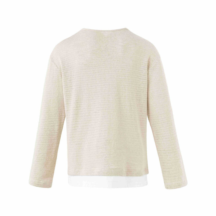 Herren Feinstrick-Pullover mit Rundhalsausschnitt und geradem Schnitt Echoarchiv