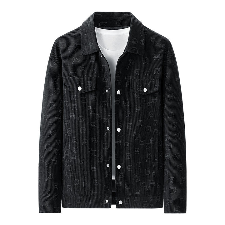 Herren Modische Cordjacke mit einzigartigem Muster Echo Archiv