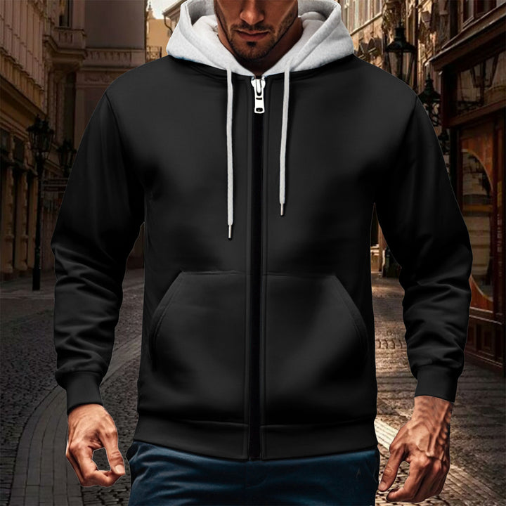 Herren Sportliche Kapuzenjacke mit innovativer Innenfutterverarbeitung Echoarchiv