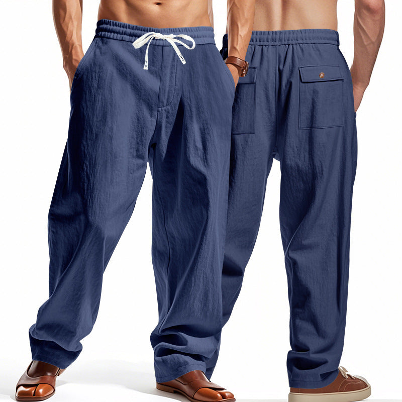 Herren luftige Strandhose mit elastischem Bund und praktischen Taschen Echoarchiv