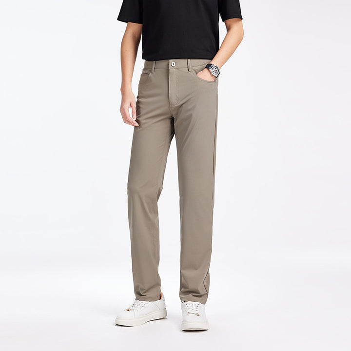 Herren Stretch-Chinohose mit praktischem Taschen-Design und schmaler Passform Echoarchiv