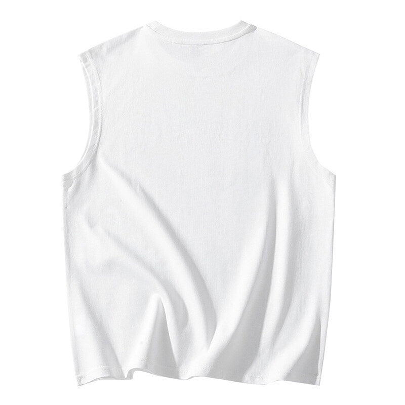 Herren ärmelloses T-Shirt mit stylischem Nähdetail Echoarchiv