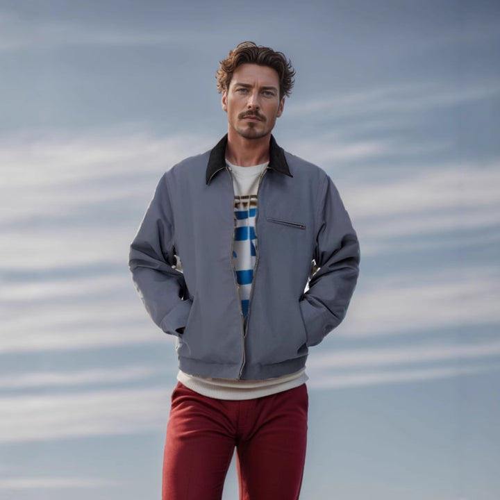 Herren modische Freizeitjacke mit praktischen Taschen Echoarchiv
