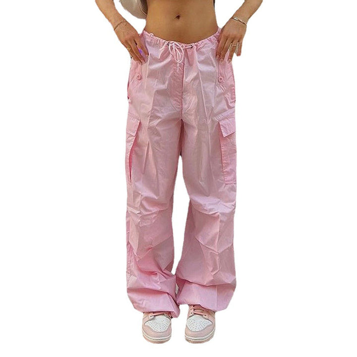 Damen Cargo-Hose mit elastischem Bund und seitlichen Taschen Echoarchiv