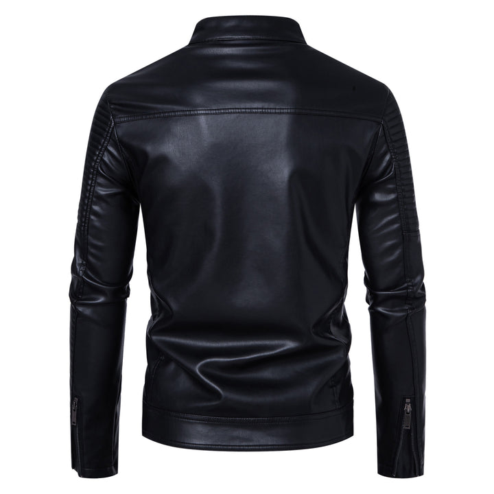 Herren Modische und derbe Lederjacke Echo Archiv