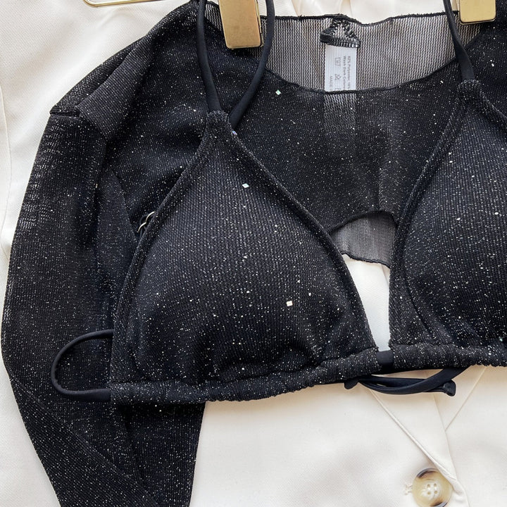 Damen Glamouröser Bikini mit transparentem Oberteil Echo Archiv