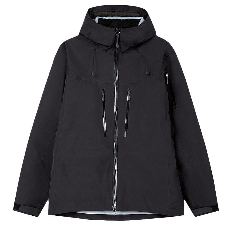 Herren Technische wasserdichte Outdoorjacke mit Kapuze und verschweißten Reißverschlüssen Echo Archiv