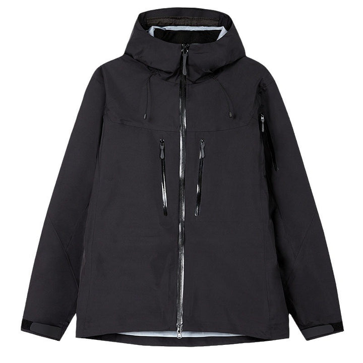 Herren Technische wasserdichte Outdoorjacke mit Kapuze und verschweißten Reißverschlüssen Echo Archiv