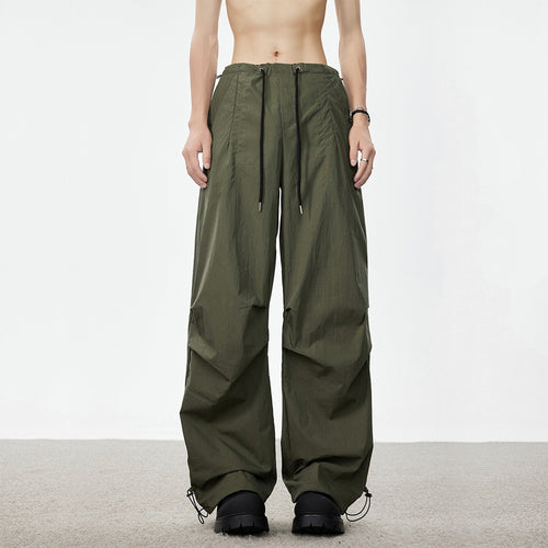 Herren Weite Utility-Cargohose mit Tunnelzugbund Knie‑Paneelen und verstellbarem Saum Echo Archiv