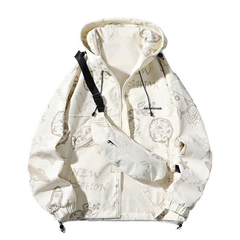 Herren Sportliche Übergangsjacke mit grafischem Muster Echo Archiv