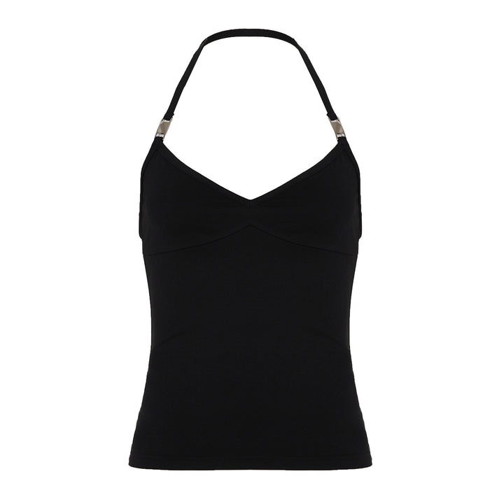 Damen Sportliches Spaghetti-Trägertop mit eleganten Akzenten Echo Archiv