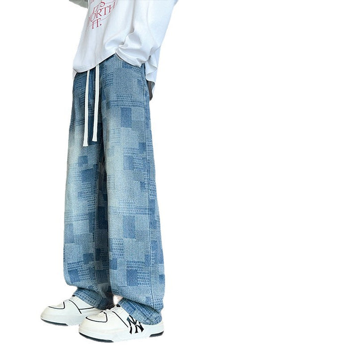 Unisex Weitgeschnittene Denim-Hose im modernen Design Echoarchiv
