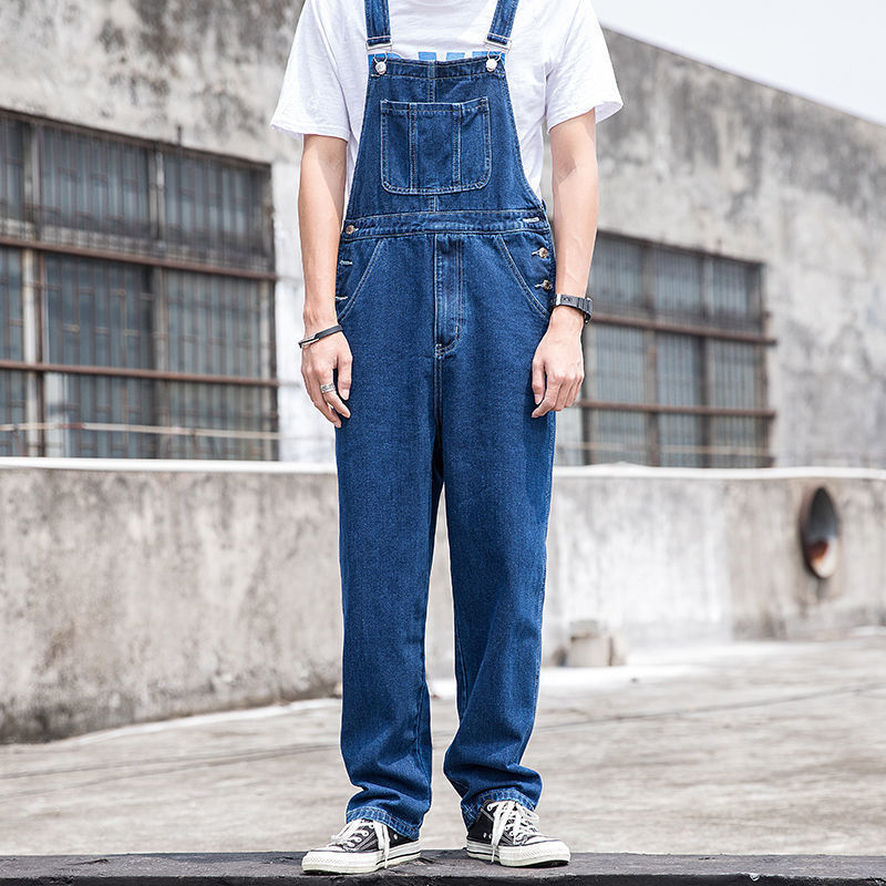 Herren JEchoarchivns Latzhose Denim weit