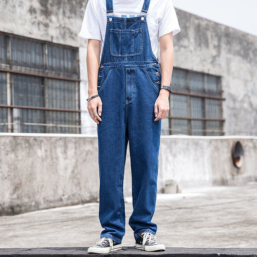 Herren JEchoarchivns Latzhose Denim weit