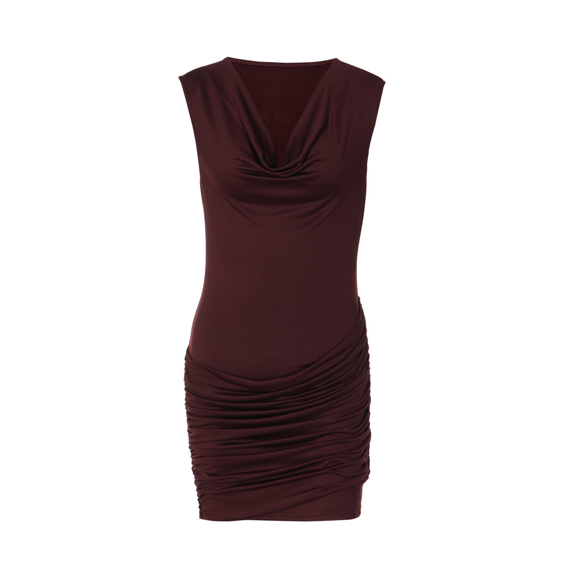 Damen Figurbetontes Wickelkleid – Élara