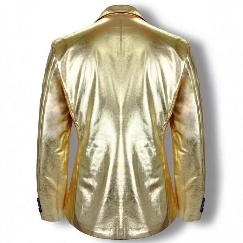 Herren Glamouröser Satin-Anzug Echoarchiv