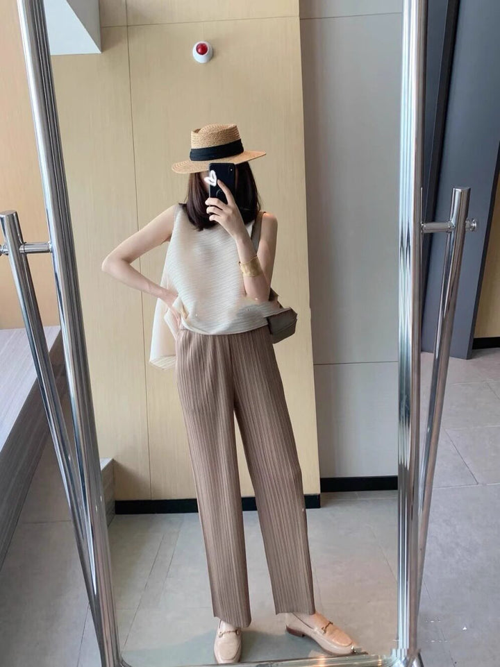 Damen Elegante Plisseehose Echoarchiv