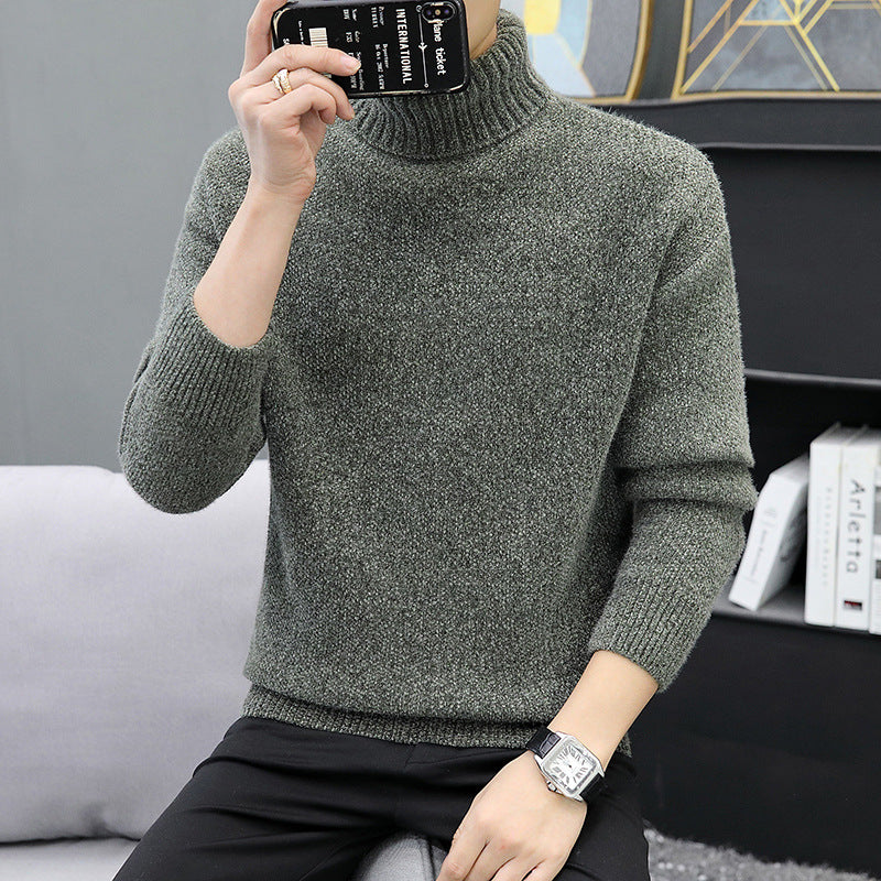 Herren Rollkragenpullover aus Bouclé-Feinstrick mit gerippten Bündchen Echo Archiv