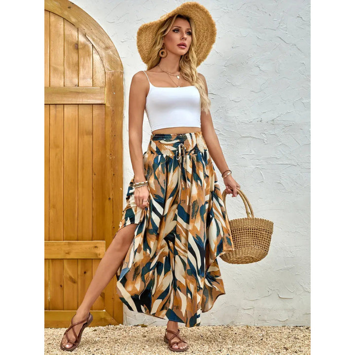 Damen Maxirock mit elegantem Paisleymuster und elastischem Bund Echo Archiv
