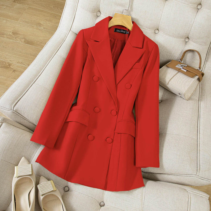 Damen Elegante und stilvolle Doppelreiher Blazer Echo Archiv