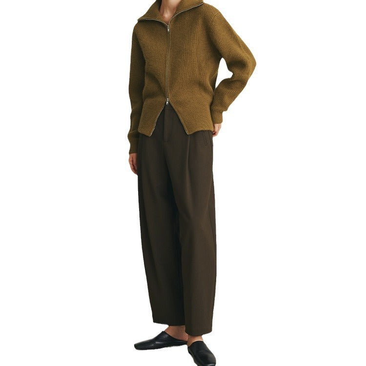 Damen Tailored Highwaist-Culottehose mit Bundfalten und Eingrifftaschen Echo Archiv