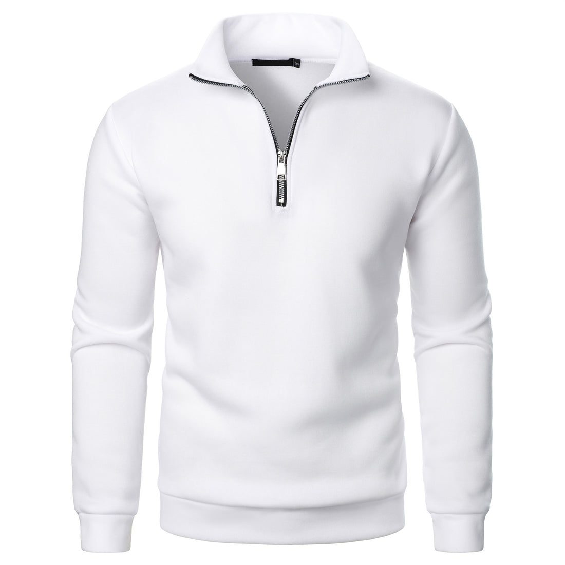 Herren Pullover mit kurzem Reißverschluss – Cavarno