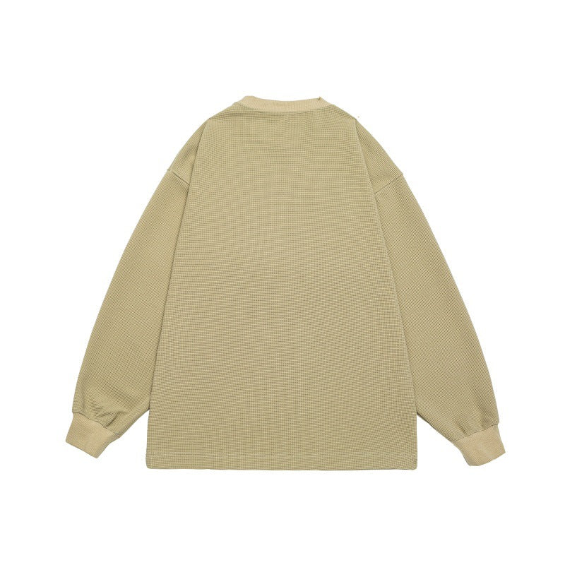 Unisex Oversize-Sweatshirt mit Logo‑Print und feiner Waffelstruktur Echoarchiv