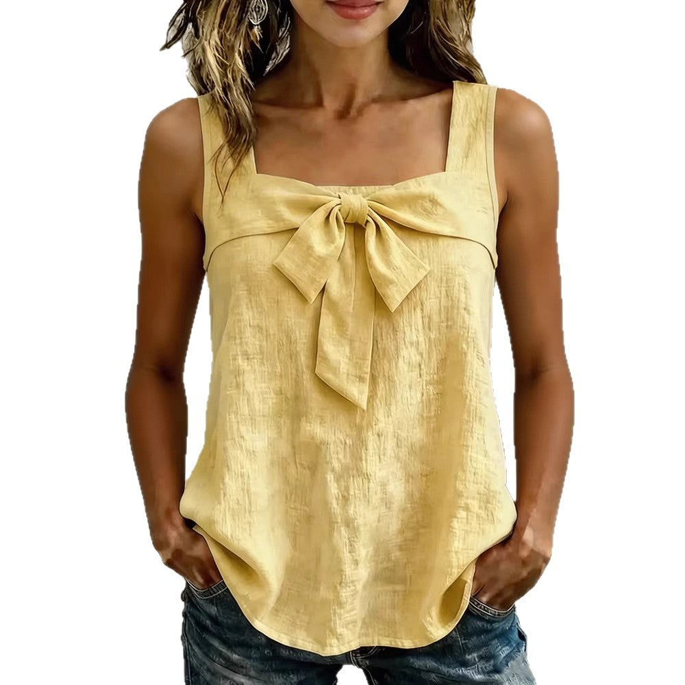 Damen Elegantes Top mit Schleifendetail Echo Archiv